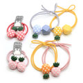 100 pezzi / borsa elastico cravatta gomma bambino bambino bambini piccoli cartoni animati frutta ananas titolari coda di cavallo accessori per capelli ragazze