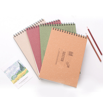 Libro di schizzi a spirale personalizzato A3 A4 A4 di alta qualità per moda e disegno