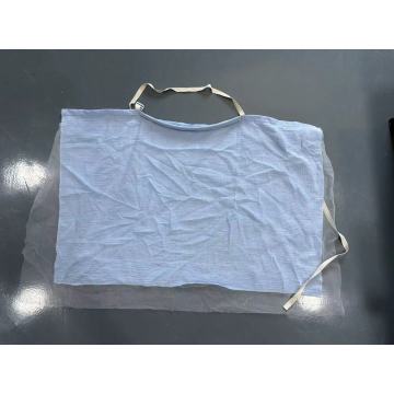 Krep ve ağlı çift katmanlı hemşirelik örtüsü
