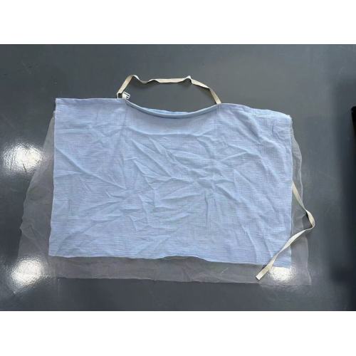 Krep ve ağlı çift katmanlı hemşirelik örtüsü