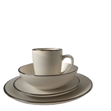 16/24 pcs Hotel restaurant tableware set ceramic porcelain
