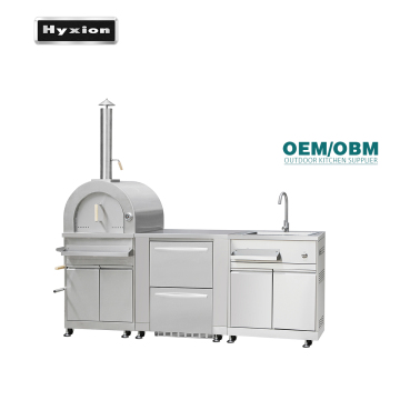 Hyxion outdoor kitchen  design service portable with sink and grill patio BBQ grill