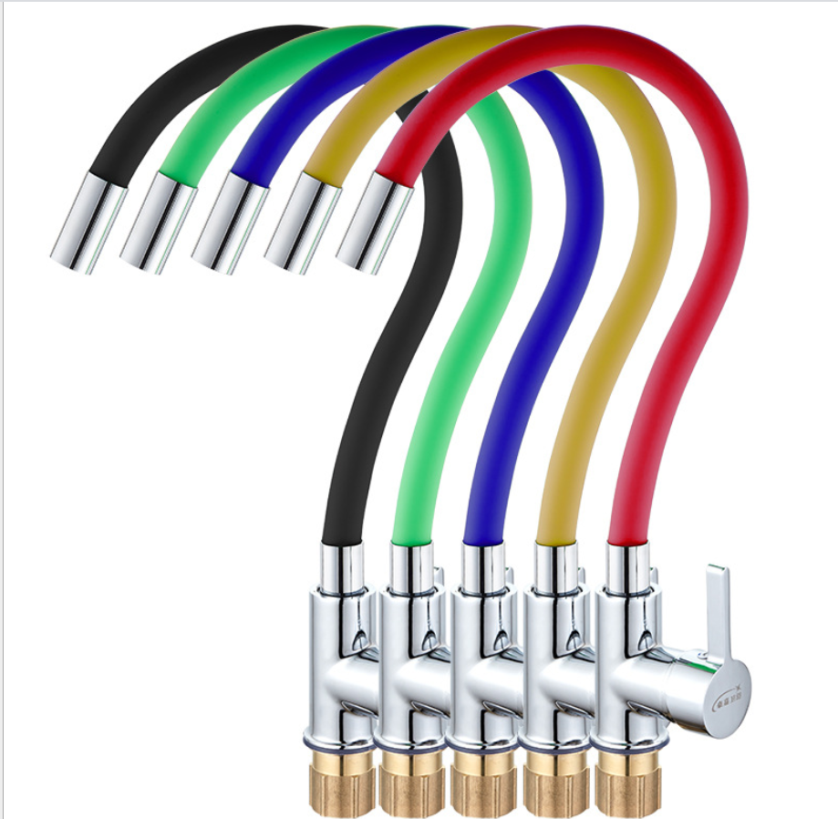 유연한 배관 다채로운 호스와 뜨거운 판매 싱크 구리 주방 수도꼭지 탭