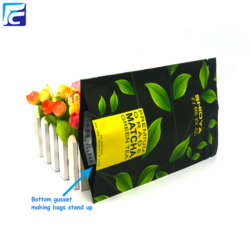 Plastic Ziplock Tea Packaging Pouch Bag