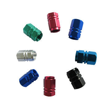 Tire valve accessories, made of aluminum alloy, various colors are available
