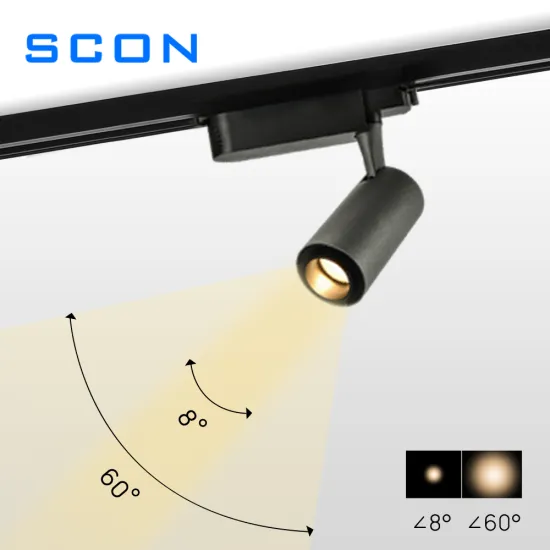 Adjustable Focus SCON Led Track Light - Anti-Glare Spotlight for Showroom and Living Room