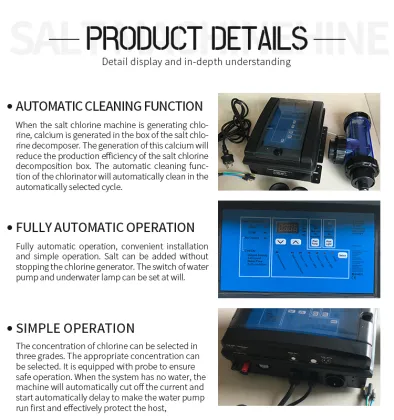 Salt Water Pool Chlorine Generator System for Pool Salinity Chlorinator