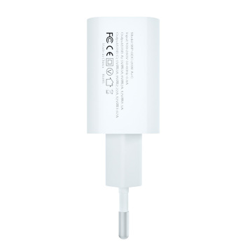 Wonplug PD 20W USB -C Charger -adapter met US/USA/EU -pluggen - Portable snellaadreisadapter voor mobiele telefoons