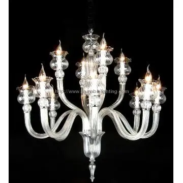 Contemporary  clear glass pendant lamp