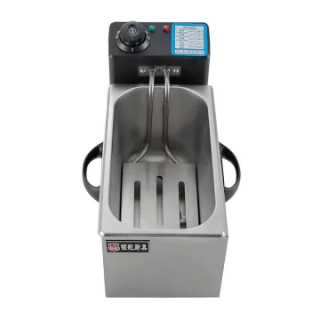 stainless steel single electric deep fryer