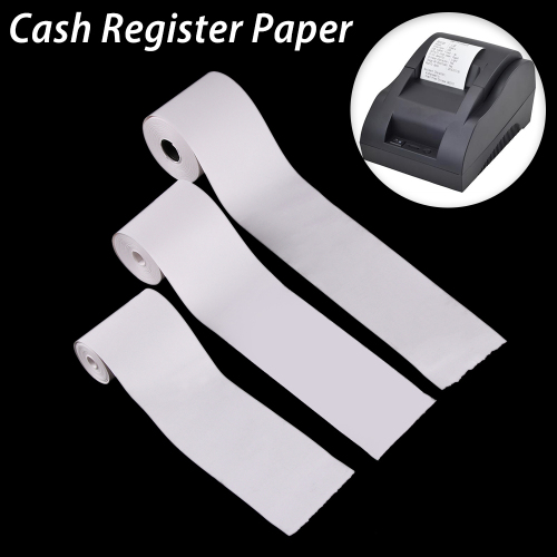 5Pcs 57*30mm Multifunction Cash Register Paper Thermal Receipt Paper Roll Printer Receipt Bill POS Take-out Print Label Barcode