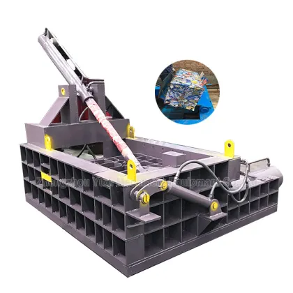 Zhengzhou Auto Waste Metal Baler for Scrap Aluminum Cans and Horizontal Scrap Metal Balers