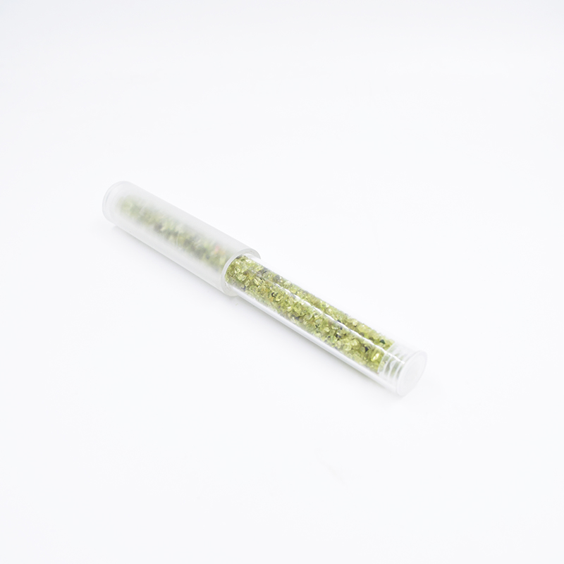 Q're Peridot Crystal Stick For Crystal Singing Bowl Energy Meditation