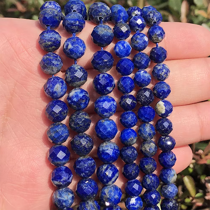 Natural lapis lazuli round beads