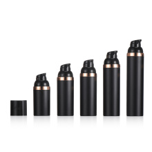 Black PP Airless Bottle Black Skin Care Packaging: Refillable Airless Bottles Factory