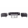 lounge leather PU 3 seaters office sofa