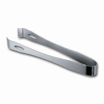 Stainless Steel Ice Tongs, Measures 174 x 45 x 20mm