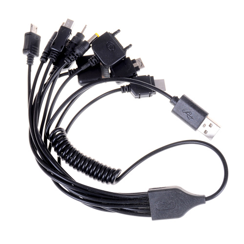 10 em 1 cabo retrátil multi carregador USB