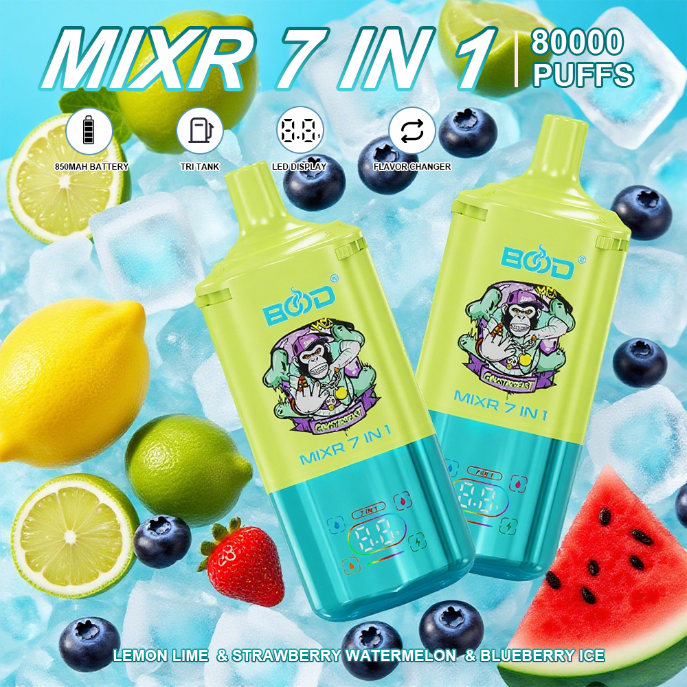 2bood mixr 7 in 1 80k puff vape 