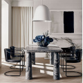 Table à manger de design simple en marbre moderne