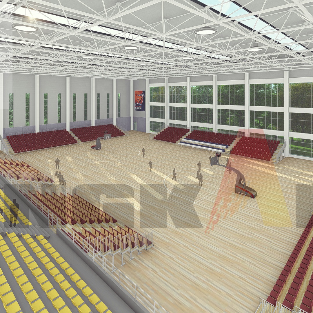 Anti-Slip Maple Wood Indoor Basketball Court Flooring