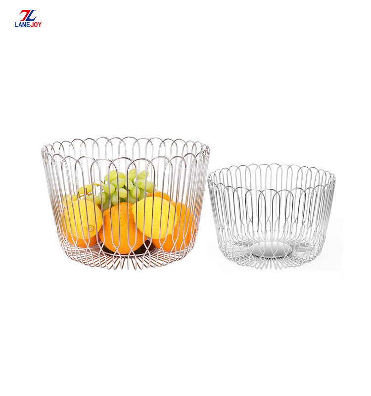 Decorative Wire Fruit Basket for Kitchen