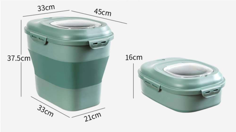 Folding Rice Storage Container Png