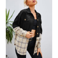 Women's Plaid Shirts Jacket Coats