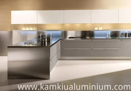 Aluminium Kitchen Cabinets easy to clean