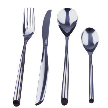 Stainless Steel Flatware, Table Fork, Knife and Spoon, Made of SS304