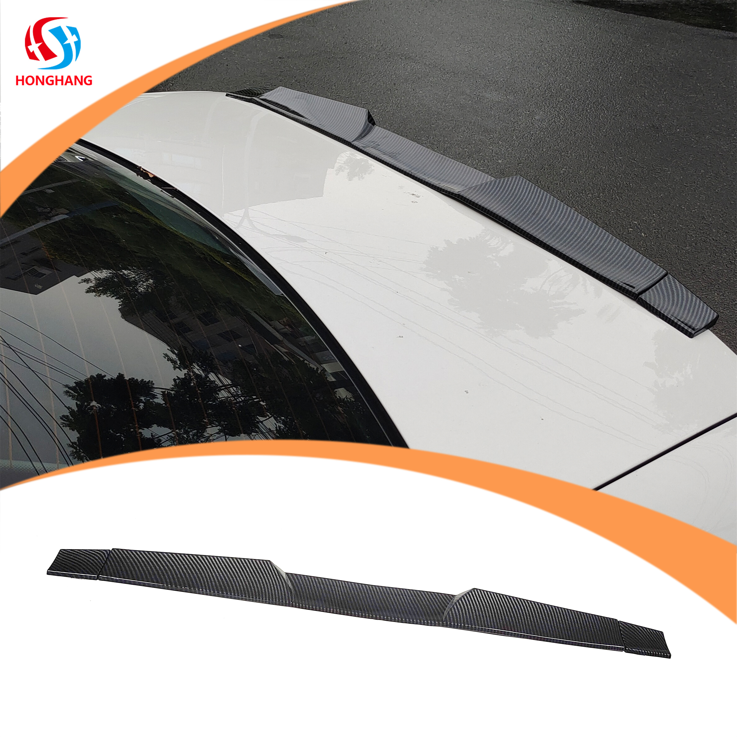 Pvc Carbon Fiber Rear Wing Spoiler Lip For All Car Models, High Quality ...