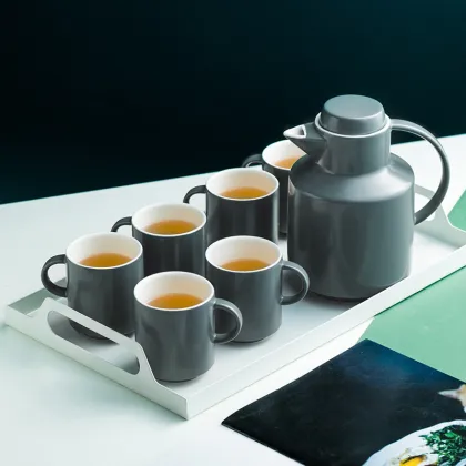 Ceramic Tea Set with Cold Water Bottle - Wholesale Kung Fu Tea Gift Set
