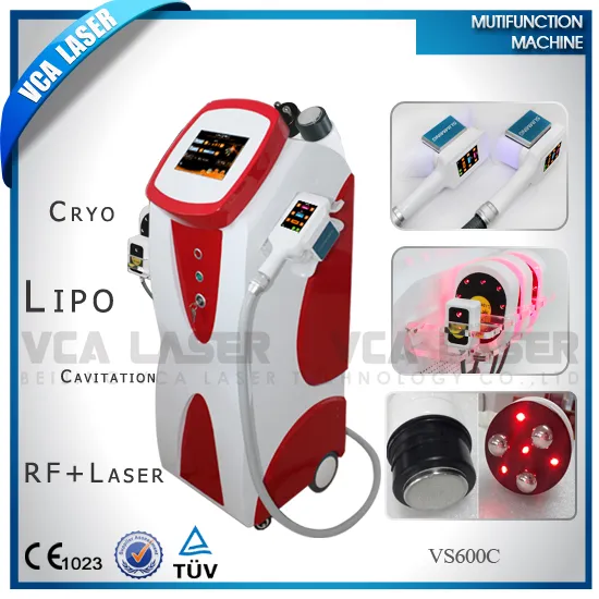4 in 1 Slimming Machine: Cryolipolysis +Cavitation+RF+Laser Multifunctional Beauty Equipments