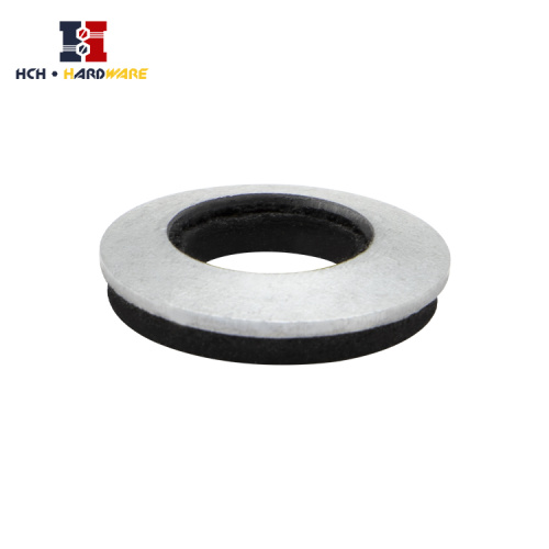 Carbon steel black EPDM Washer Bonded Washer