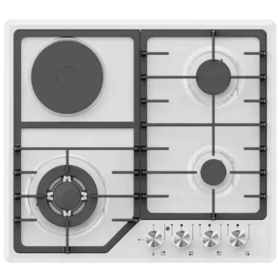 Universal Gas Cooker with Electric Burners and Hot Plate
