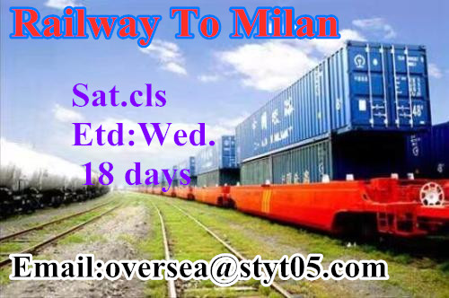 النقل بالسكك الحديدية إلى ميلانو