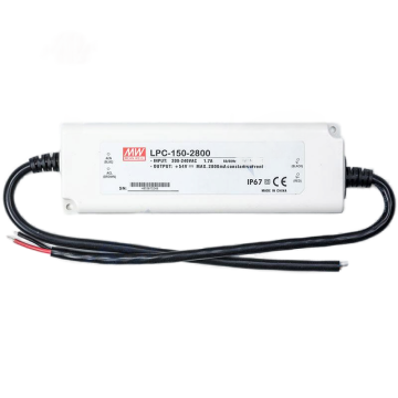 Mean Well LPC-150-2800: IP67 Waterproof 150W LED Driver 2800mA Power Supply