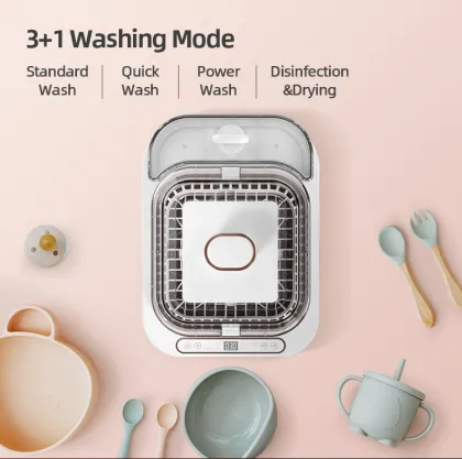 Compact Table Top Dishwasher with Sterilizer and Dryer