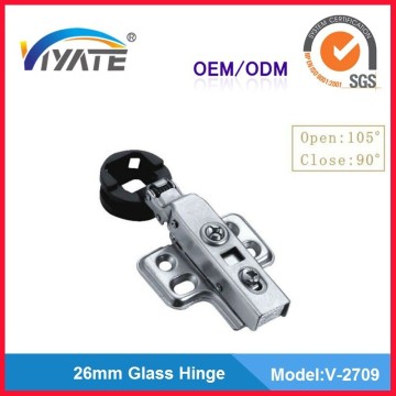 Glass door hinge 26mm cup mini hinge