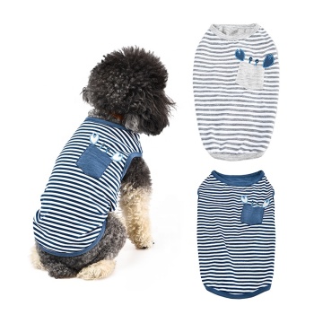 Abbigliamento per animali domestici in tessuto a maglia in stile oceano
