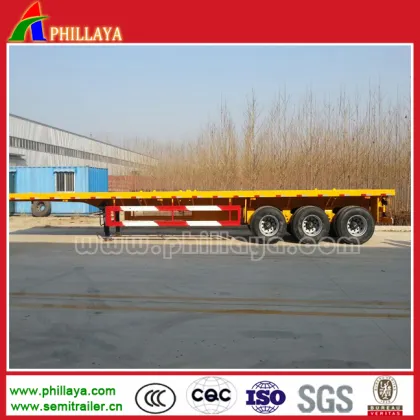 Platform Semitrailer / Cimc Flatbed Container Semi Truck Trailer