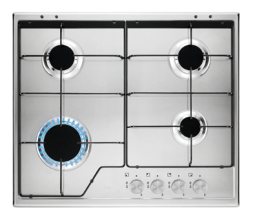 Cooktop a gas Electrolux 60 cm in acciaio inossidabile