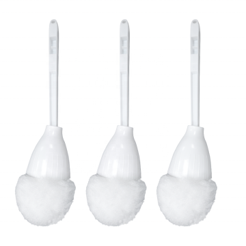 High Quality Disposable White Soft Toilet Bowl Brush for Home Bathrooms