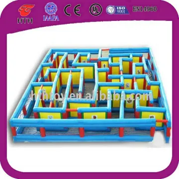 Children amusement park outdoor inflatable maze for sale