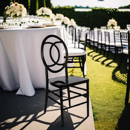 Modern Commercial Wholesale Black Tiffany Chair for Wedding Furniture