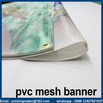 Προσαρμοσμένο μέγεθος 350G PVC Vinyl Mesh Banner