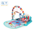 Exercise activity baby play mat with music key