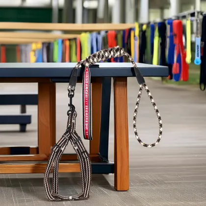 New Pet Products Solid Nylon Collars Dog Leashes