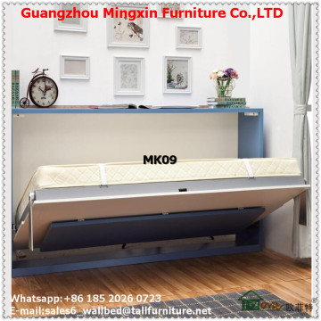 Horizontal folding wall bed with laptop desk murphy queen beds hidden wall bed