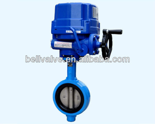 Electric regulating flange butterfly valve